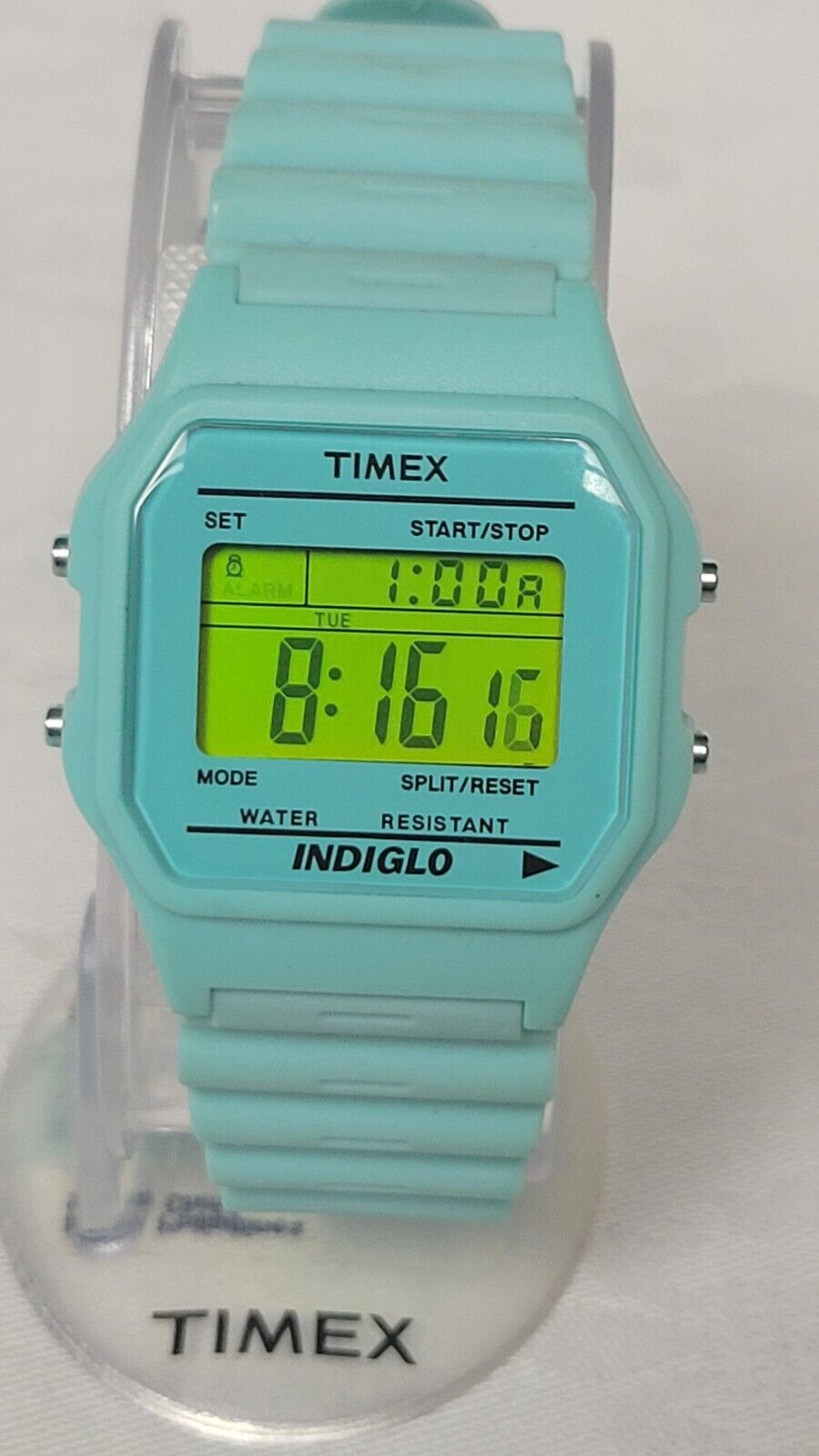 Vintage Timex Indiglo 555 light blue date code 2011 New Battery never worn  | WatchCharts