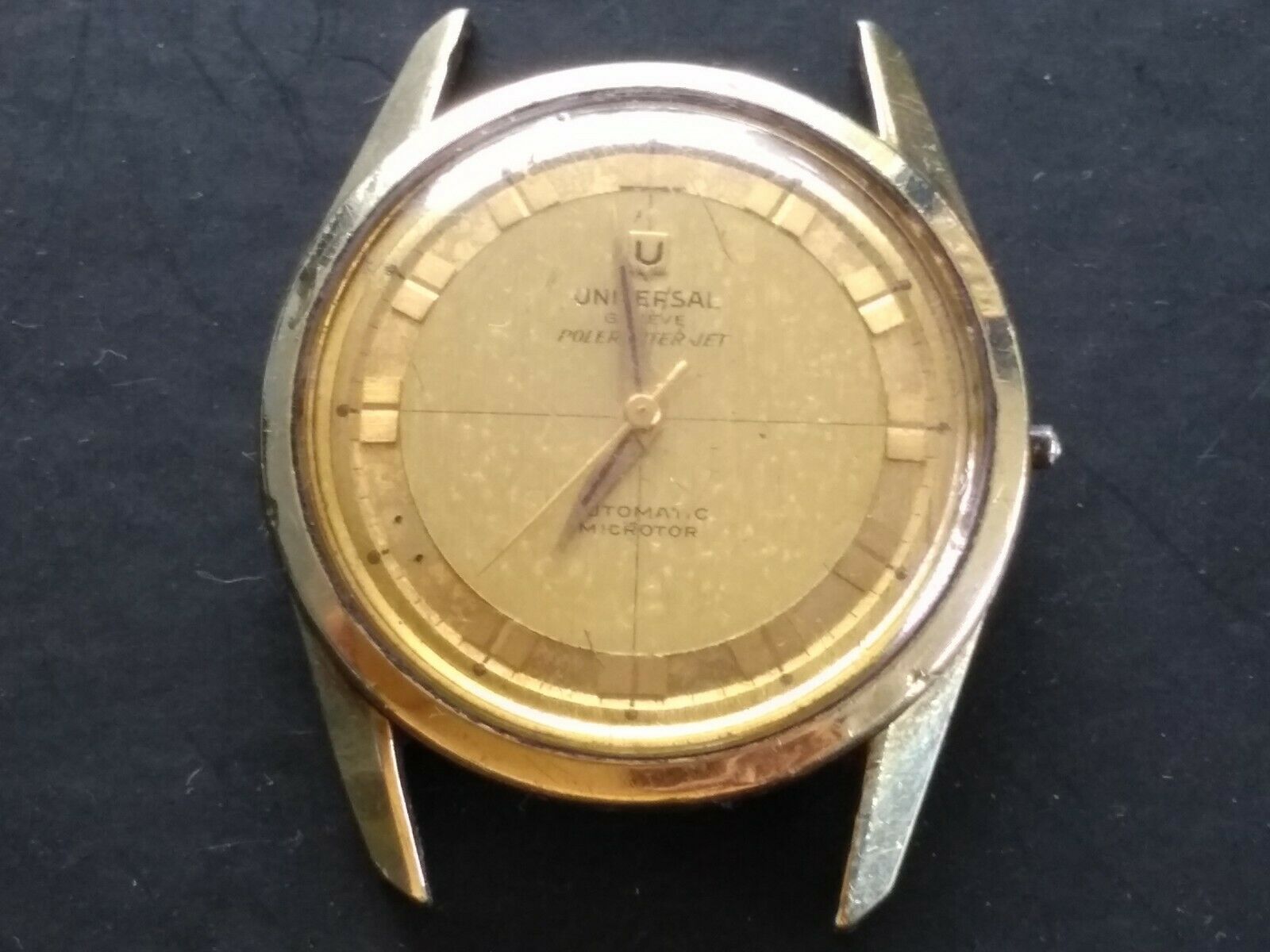 Cadran Original Universal Genève Polerouter Jet – Jaune, Microtor, Automatique