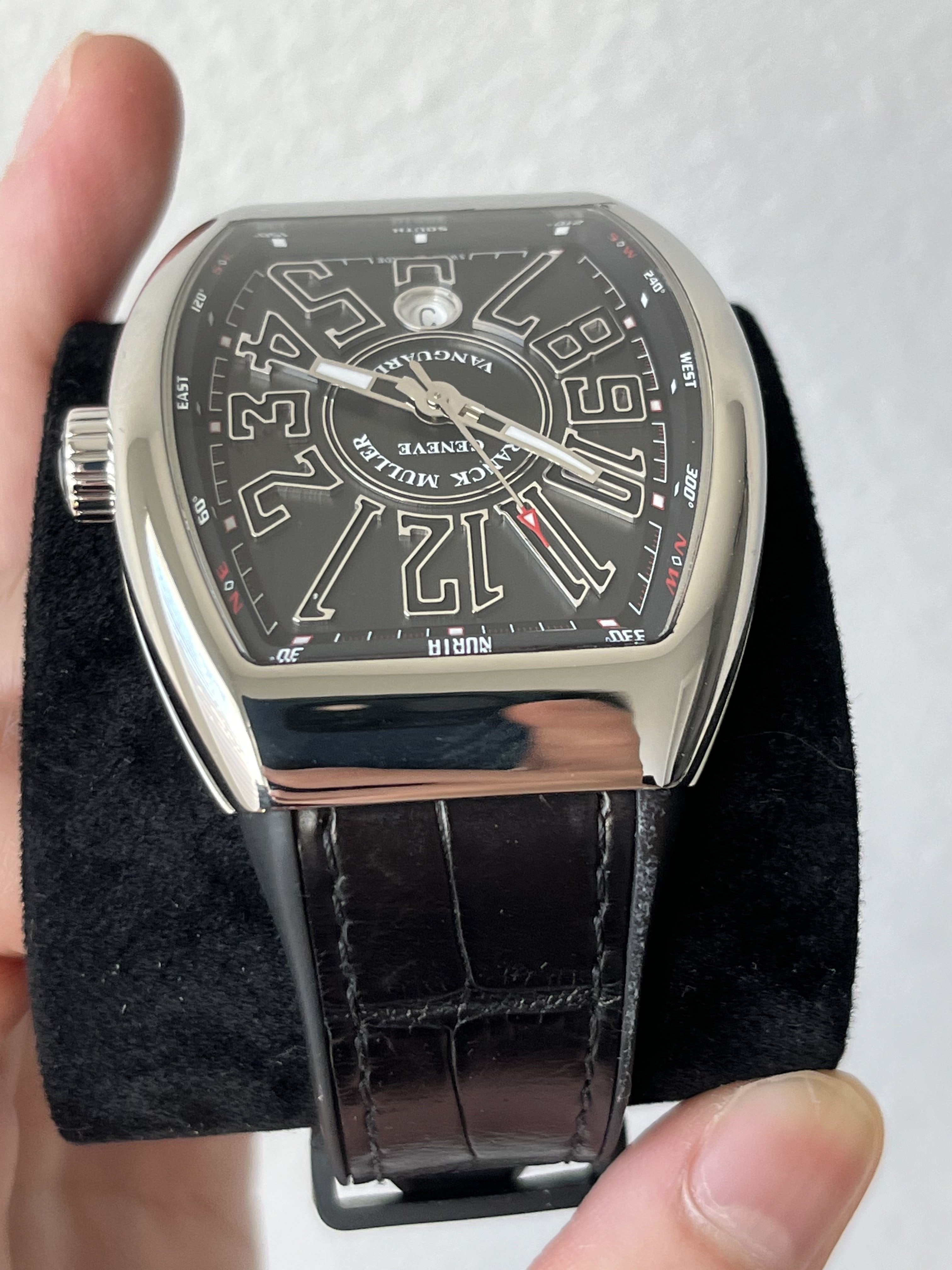 FS Franck Muller Vanguard Black 44mm Ref V 45 SC DT AC NR w