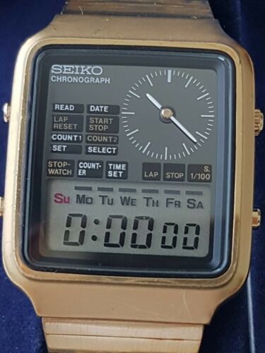 美品　SEIKO H127-5000 クロノグラフ デジアナ ツインカウンター 美品 SEIKO H127-5000 クロノグラフ デジアナ ツインカウンター 【公式