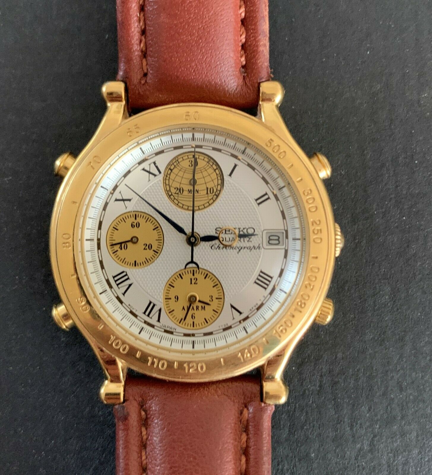 SEIKO AGE OF DISCOVERY ALARM CHRONOGRAPH 7T32 6E50 from June 1993