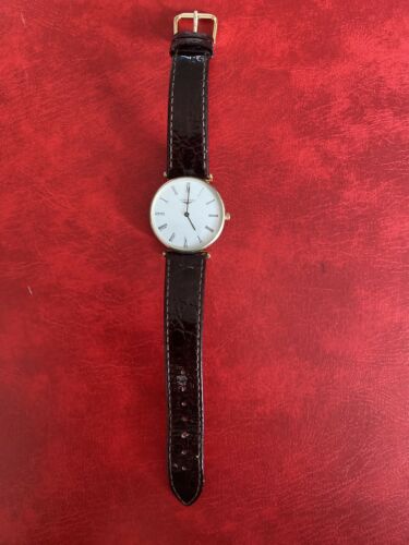 Longines Water Resistant Vintage Watch 99535 Cuir Veritable Made