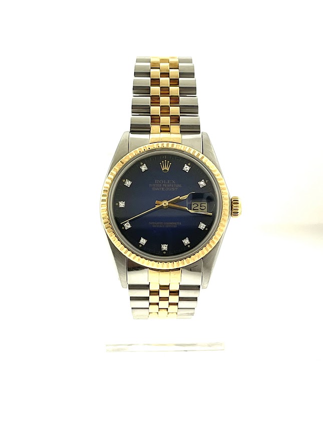 Rolex blue hotsell vignette diamond dial