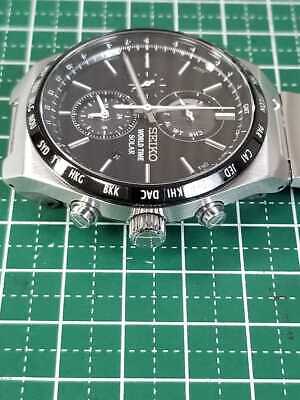 SEIKO WORLD TIME SBPJ025 GOOD WORKING SOLAR WATCH MEN S WATCH