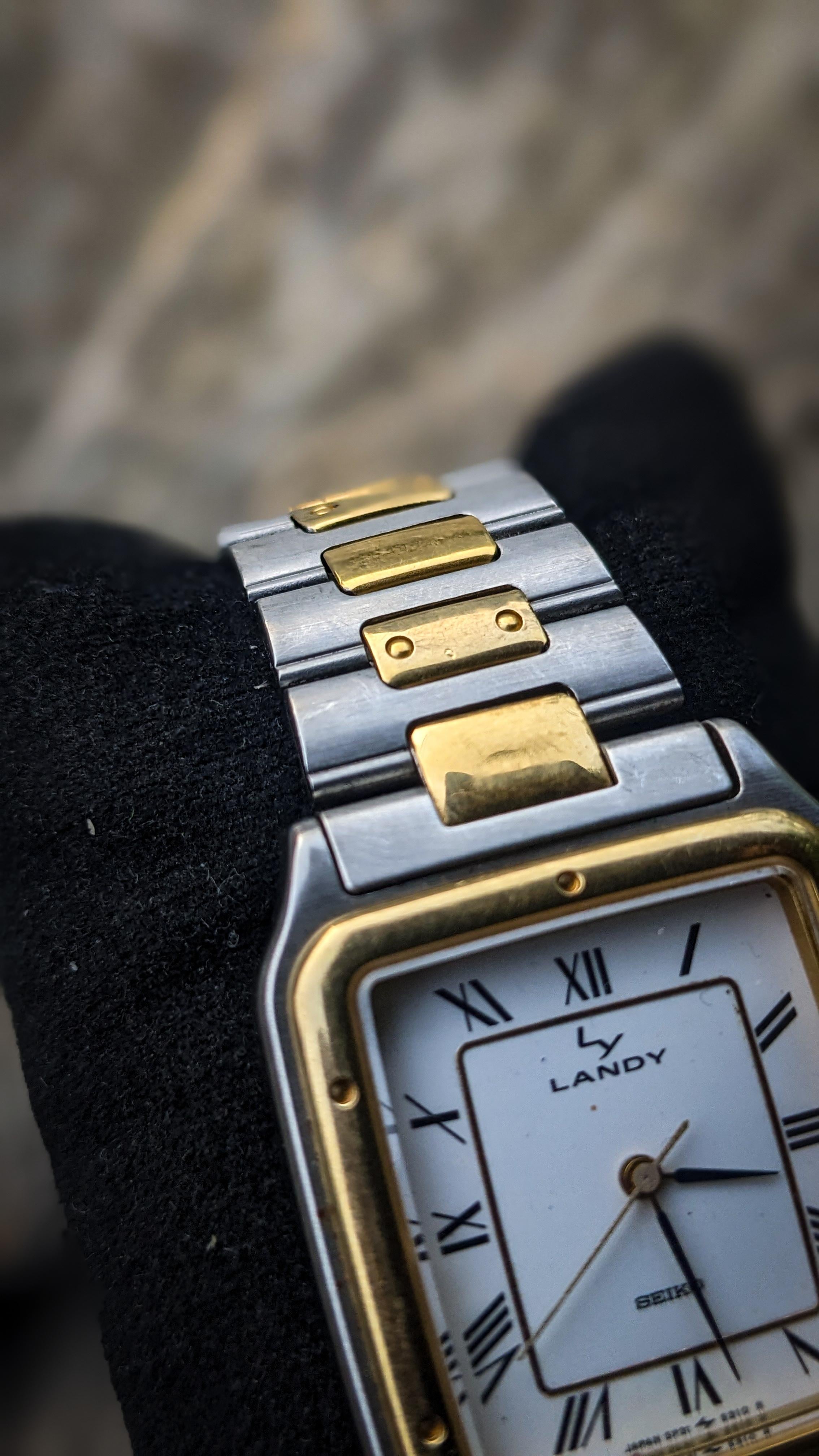 WTS] JDM Seiko Landy 5p31-5200 tank style vintage dress watch in