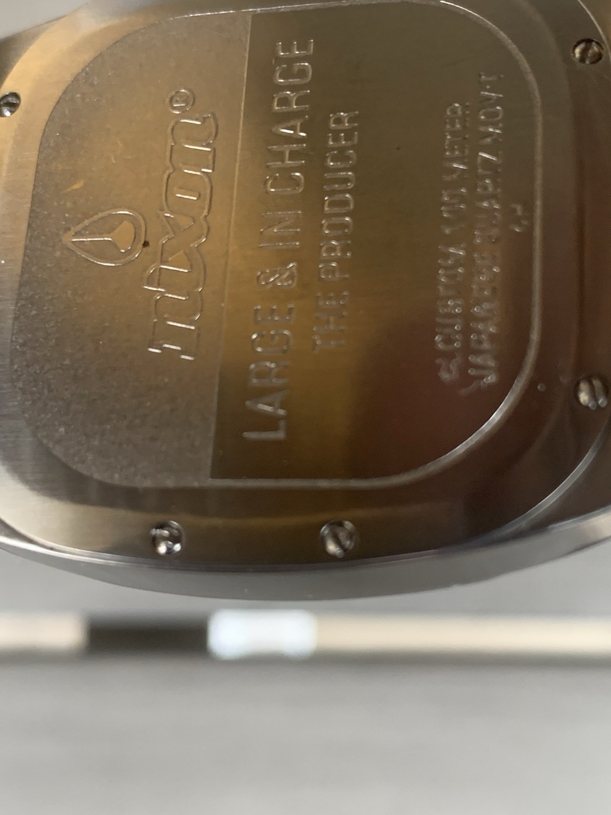 希少 NIXON LARGE ＆ IN CHARGE THE PRODUCER NIXON LARGE & IN CHARGE THE PRODUCER .CHONOGRAPH MENS WATCH. NEW