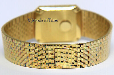 Piaget Tradition 18k Yellow Gold Mens Quartz Watch on Bracelet