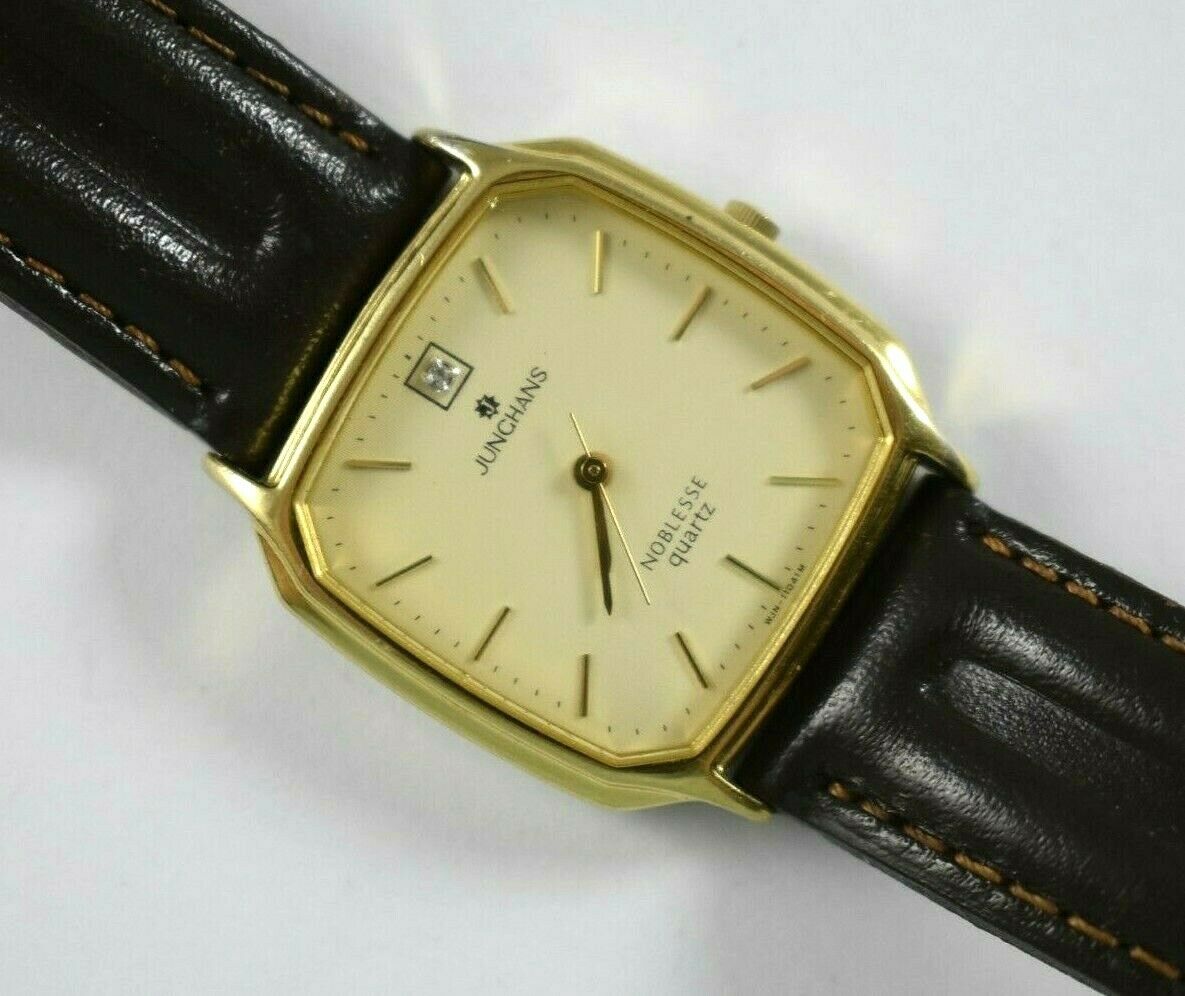 Junghans Noblesse Quartz Dress Type Mens Wrist Watch Working lot.12 |  WatchCharts Marketplace