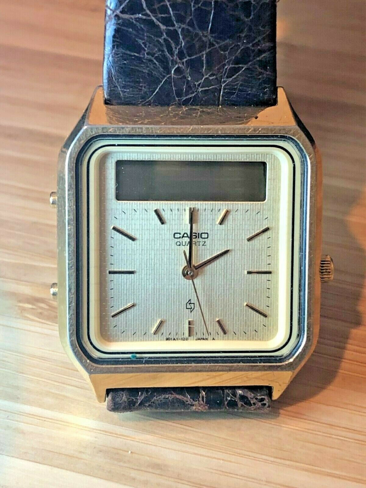 Casio AT-552 Module 320 Janus Sensor Touch Calculator Watch AS-IS
