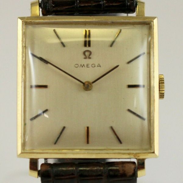 Gents Omega 14K GOLD Cal. 620 Manual Wind Wristwatch REF D6624 Square