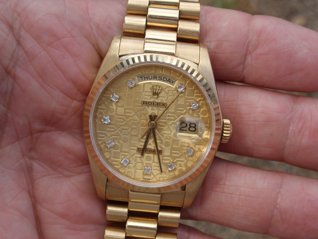 Rolex 18238 diamond dial hot sale