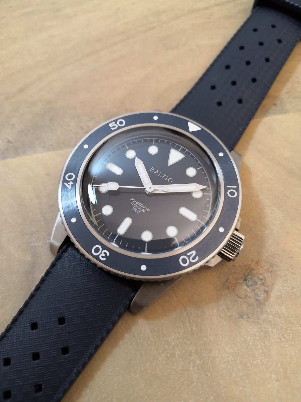 Baltic Aquascaphe Titanium Blue 650 USD WatchCharts