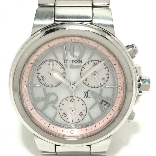 [New] [Used] CITIZEN XC Watch Chronograph White x Light Pink | WatchCharts