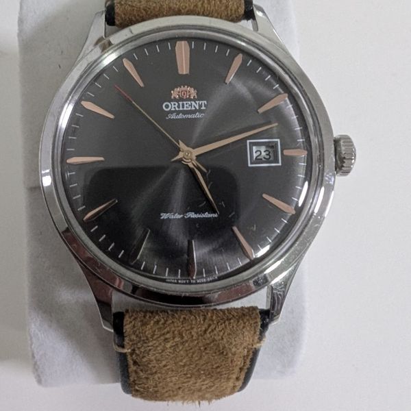 Orient Bambino V4 Orologio Automatico Uomo – Quadrante Verde, Cinturino In Pelle Marrone, Cassa Acciaio - 4