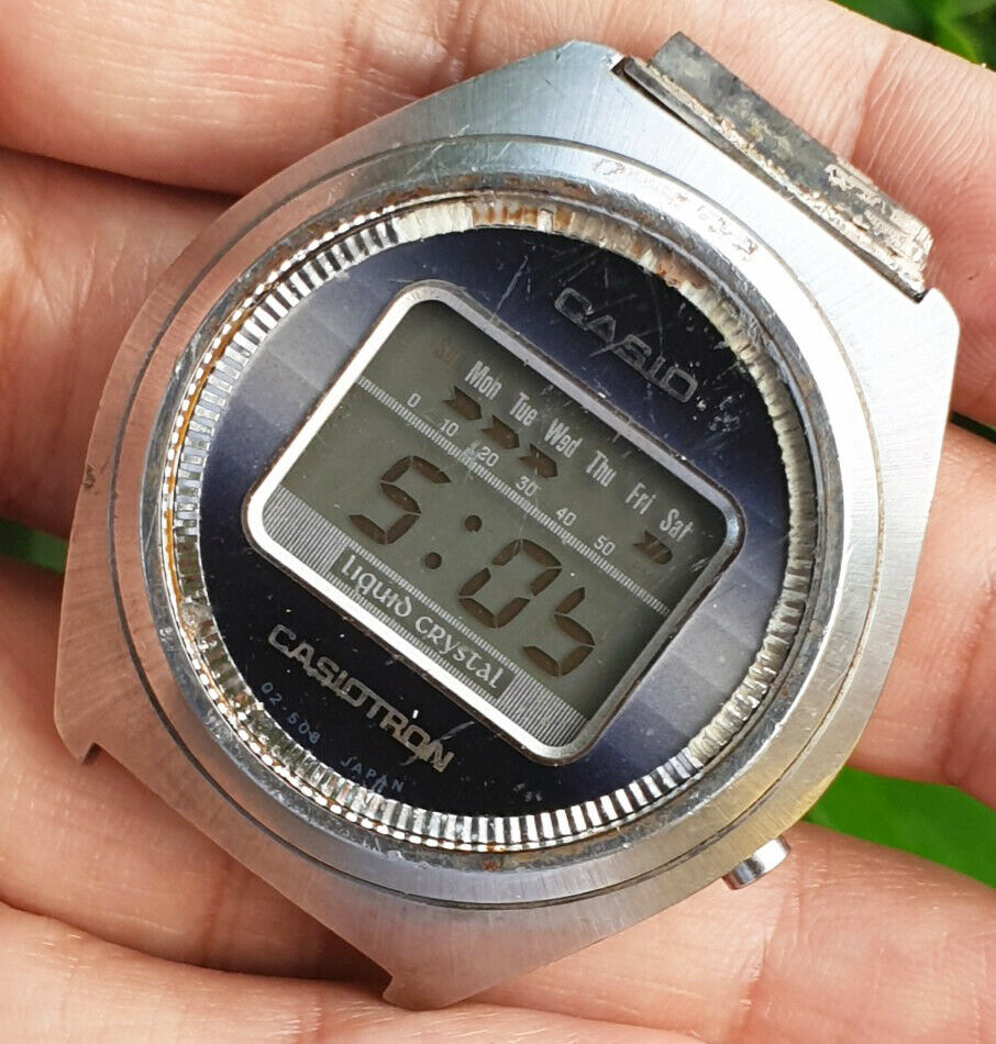 Vintage Casio Casiotron 02-504 Mod. 51336 Digitial Mens Japan