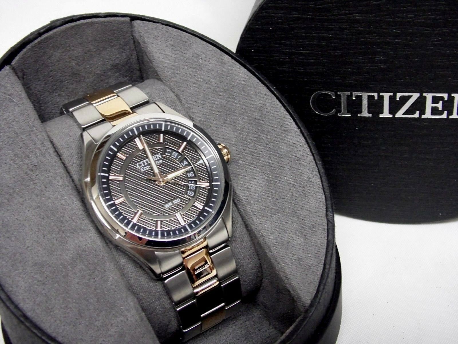 Citizen Eco-Drive Mens Watch 2-Tone Stainless Steel J810-S082986 w