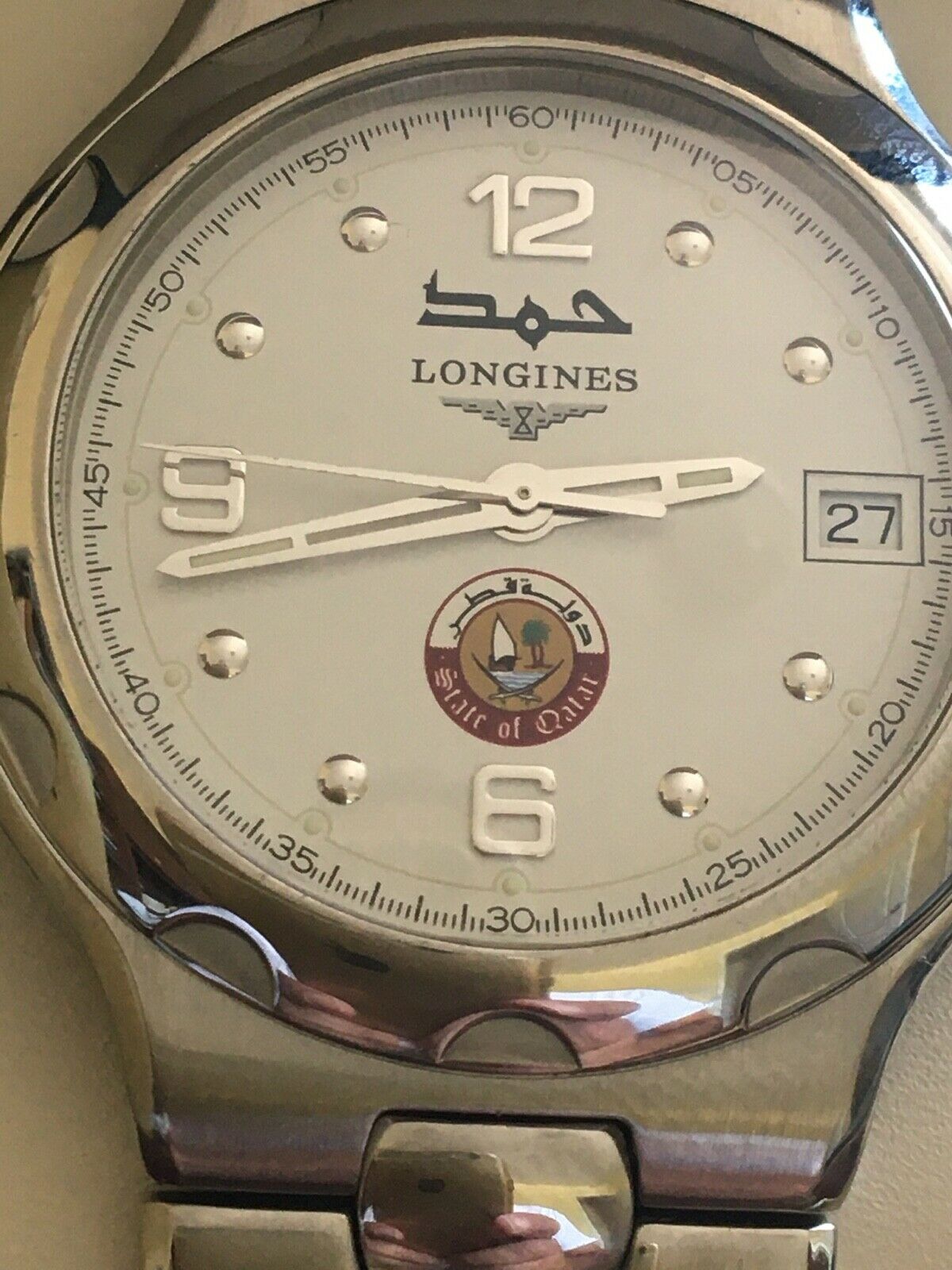 Longines Conques Quartz Men s Watch Special Edition Emir Hamad Al