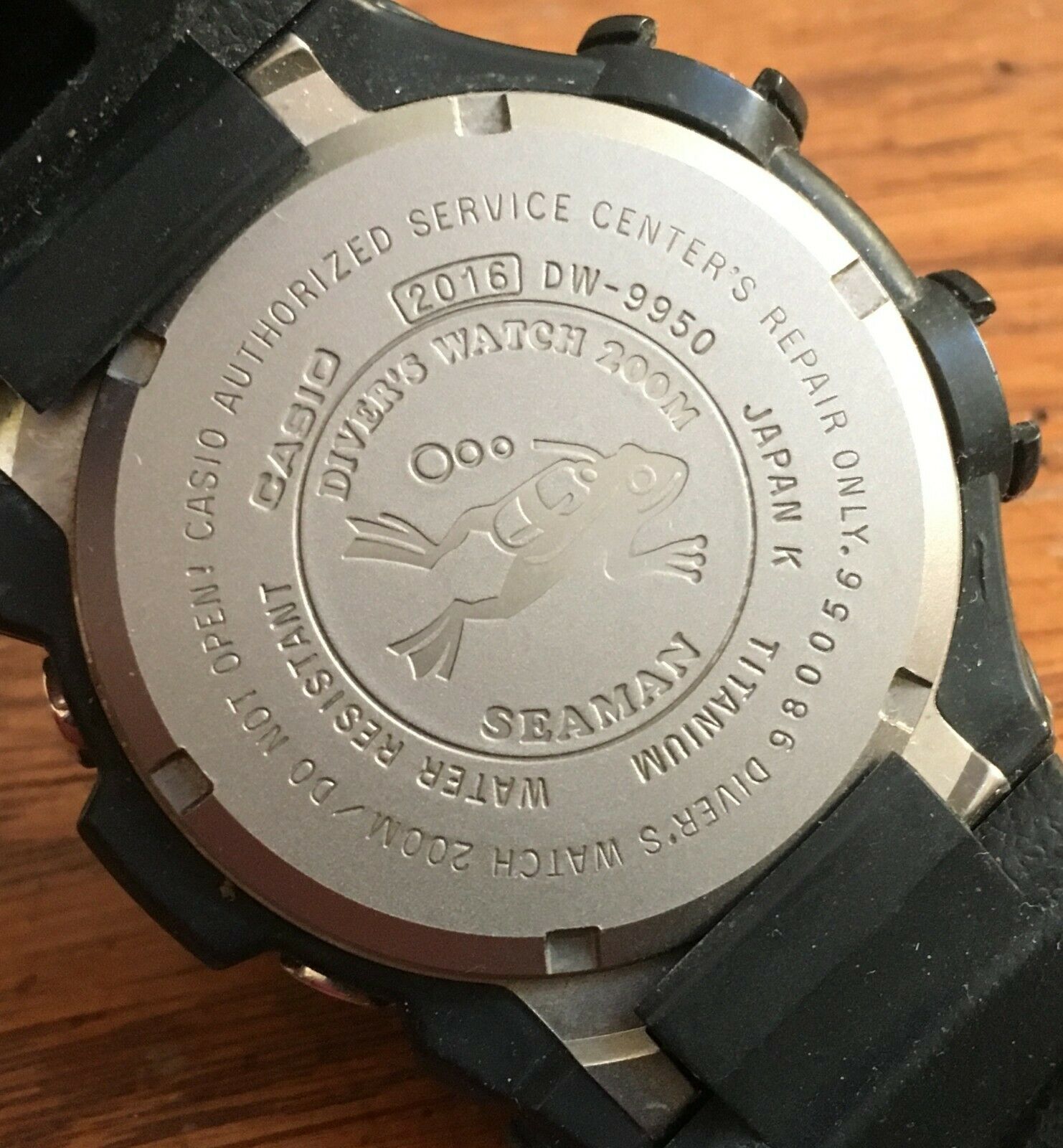 Vintage Casio G-Shock Titanium FROGMAN Limited SEAMAN DW-9950