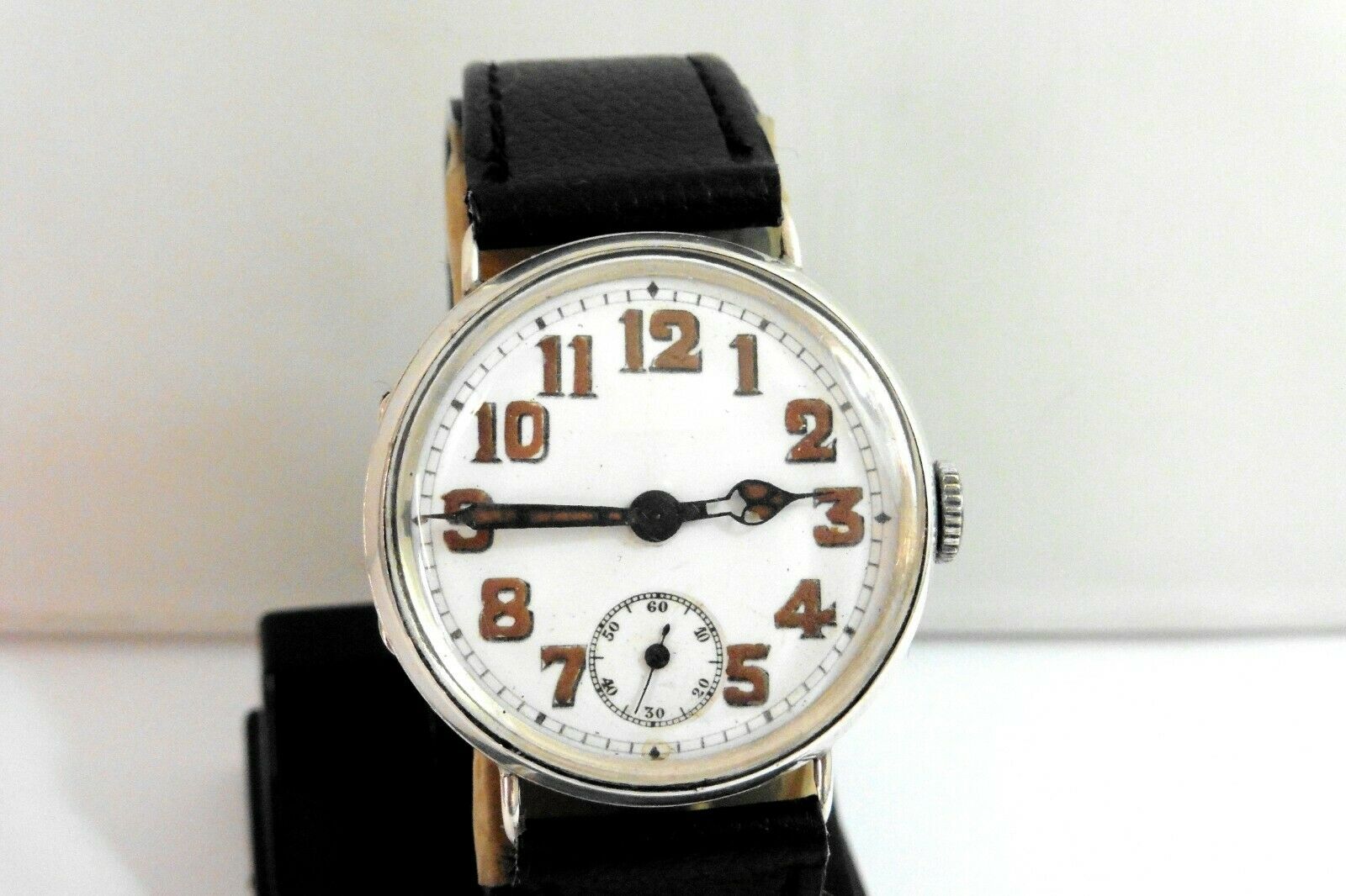 1915 1st WORLD WAR W D MARCONI ROLEX OFFICERS WATCH GOOD CONDITION