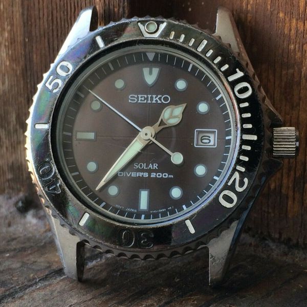 AUTHENTIC Nice Vintage Gents SEIKO SOLAR DIVER'S 200m V145,2j Date Watch |  WatchCharts