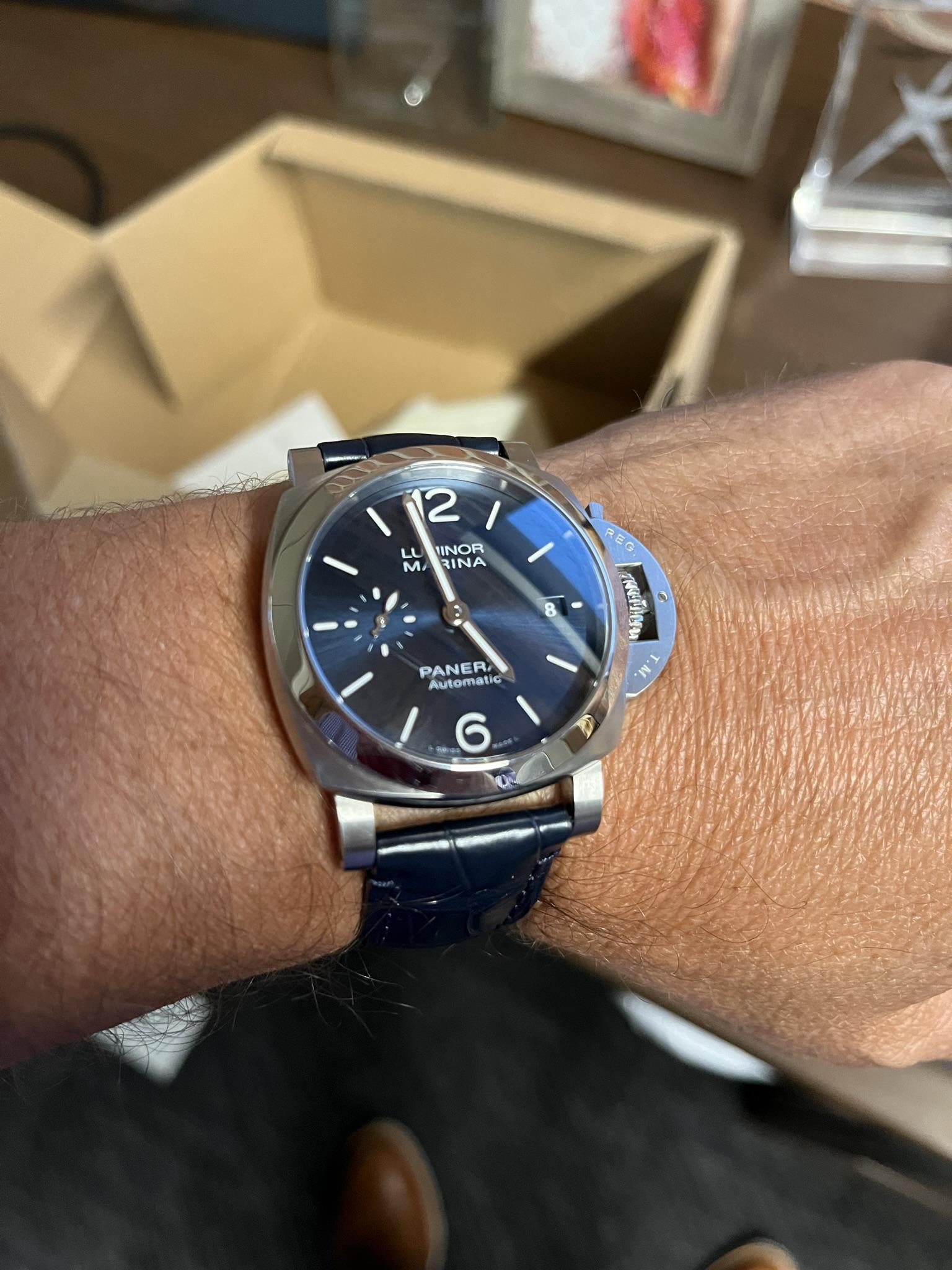 WTS Panerai Luminor Marina Quaranta Automatic 40mm Steel Watch