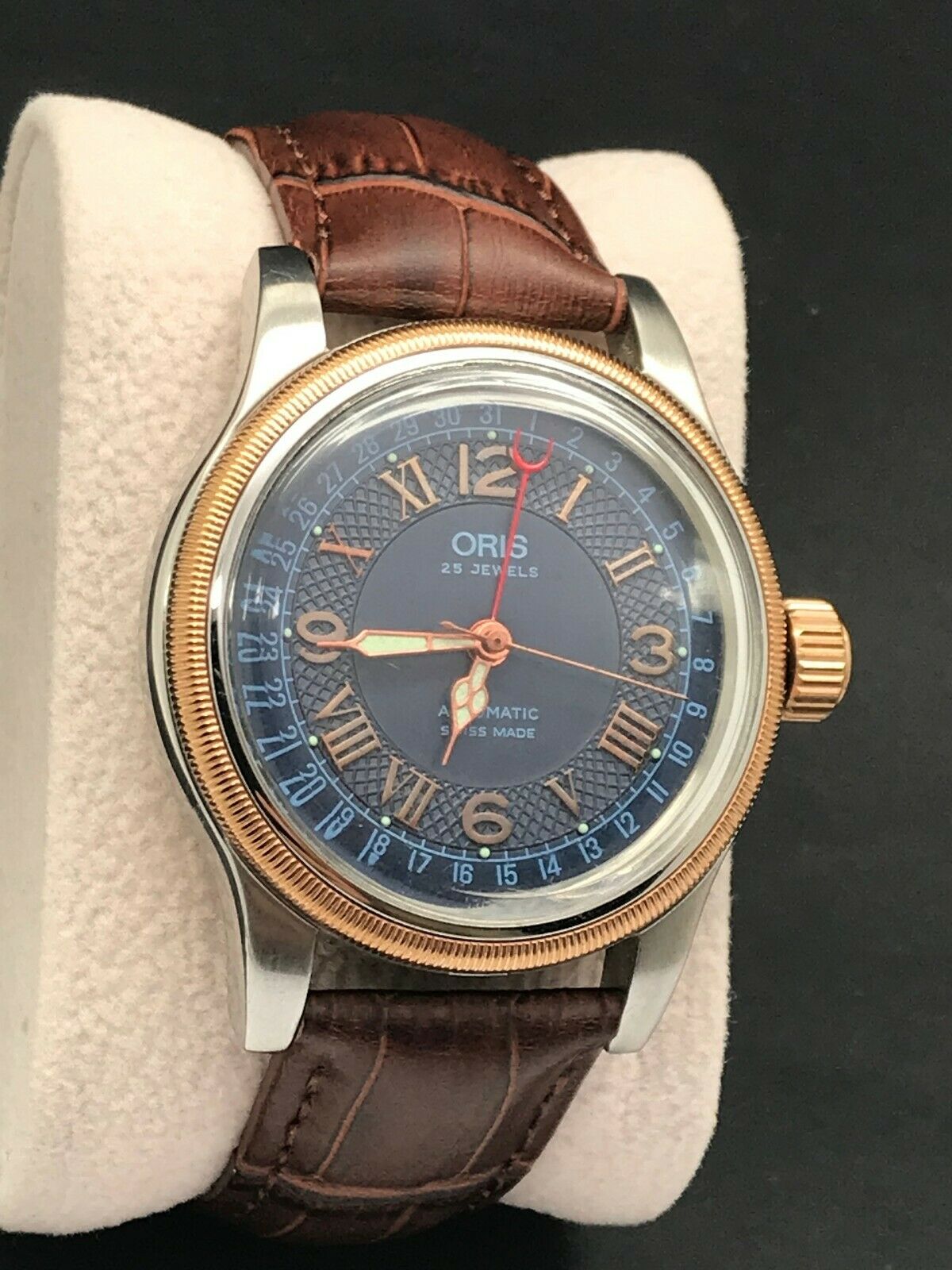 Oris Big Crown Pointer Date Automatic Blue Dial 25 Jewels