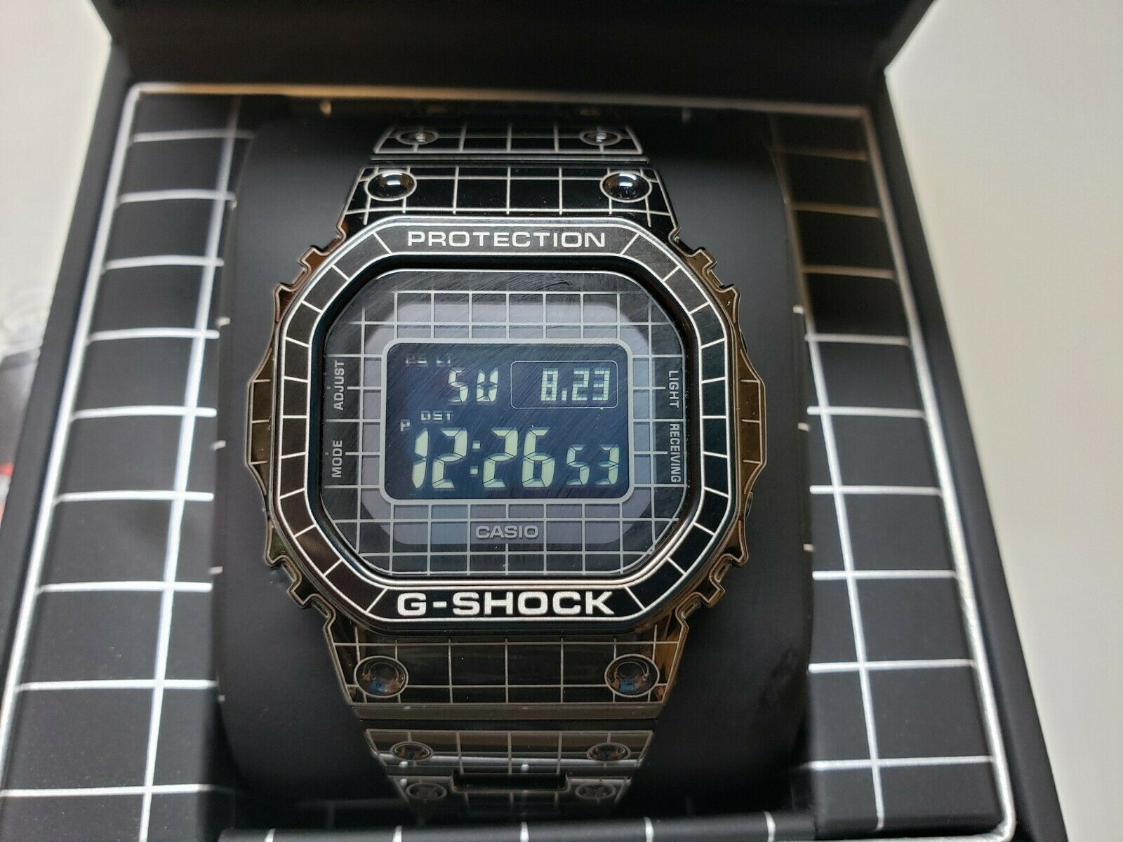 Casio G-Shock Full Meta GMW-B5000CS-1 Solar MultiBand Tron plus FREE ...