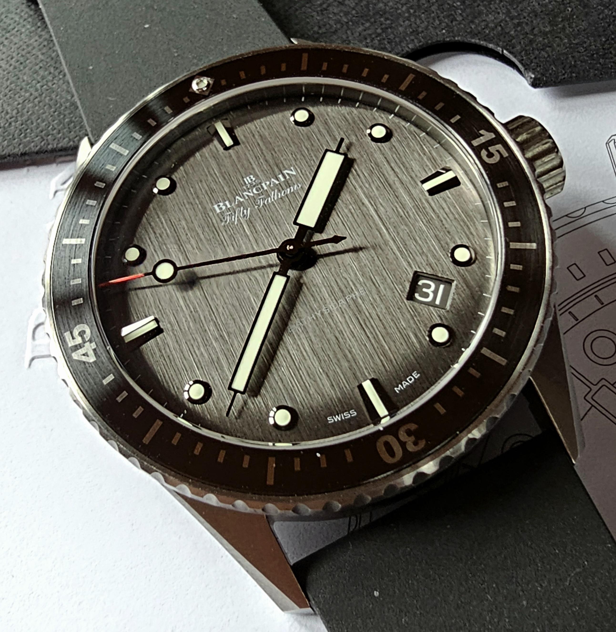 WTS Blancpain Fifty Fathoms 43mm Titanium Ti23 Bathyscaphe