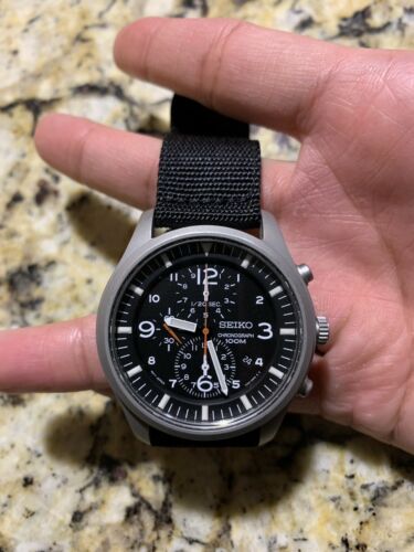 Seiko SNDA57P1 Military Style Chronograph Watch | WatchCharts