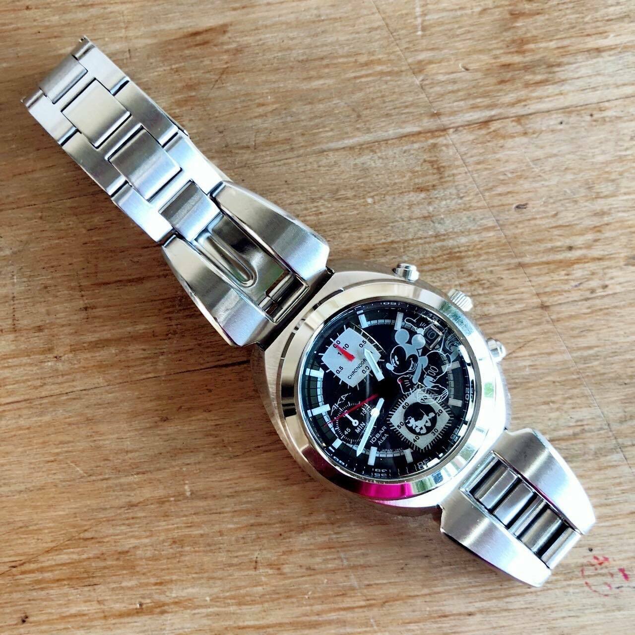 Seiko Working Limited To 2000 Rare Mickey Chrono V657-6160