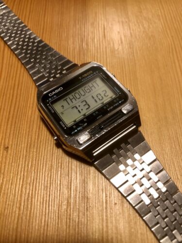 Casio T-1500 Vintage 1982 Digital Watch Japanese Dictionary Needs