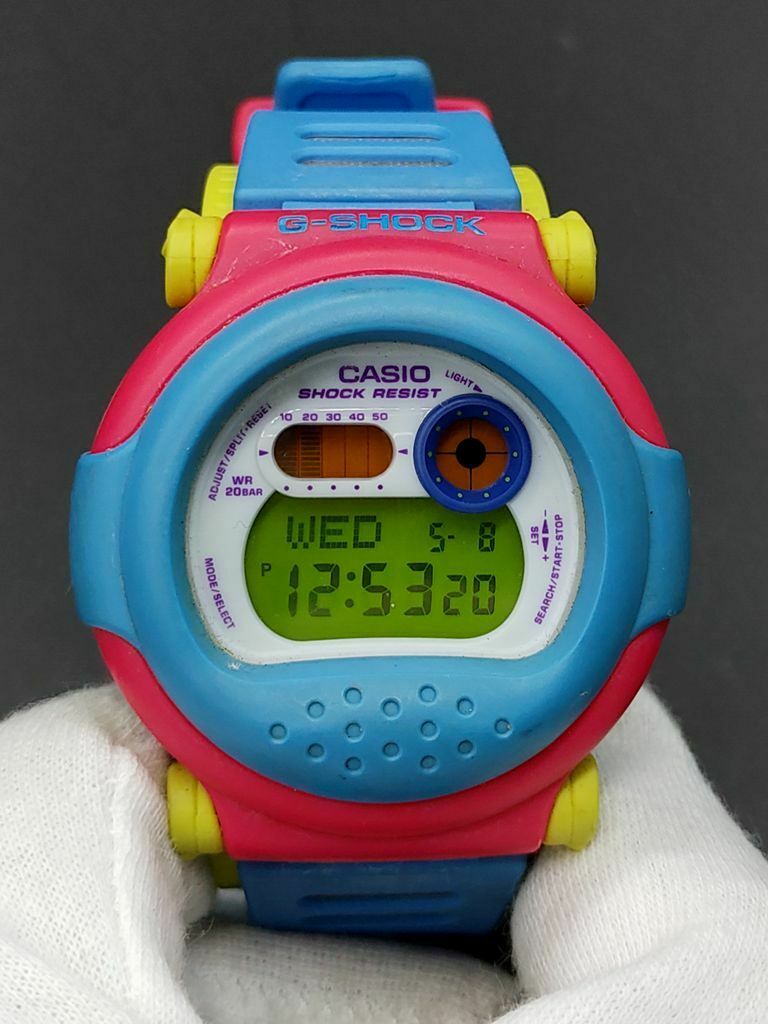 g shock blue yellow