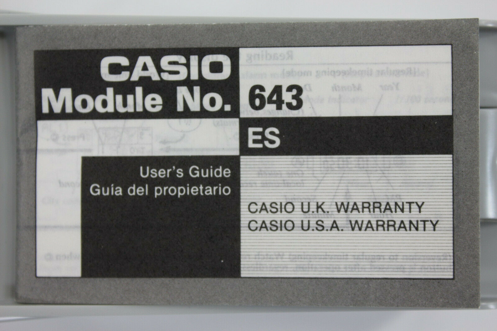 Rød angivet Kent Casio World Time Digital Watch, Module 643 W-50U + Manual & Display Case |  WatchCharts