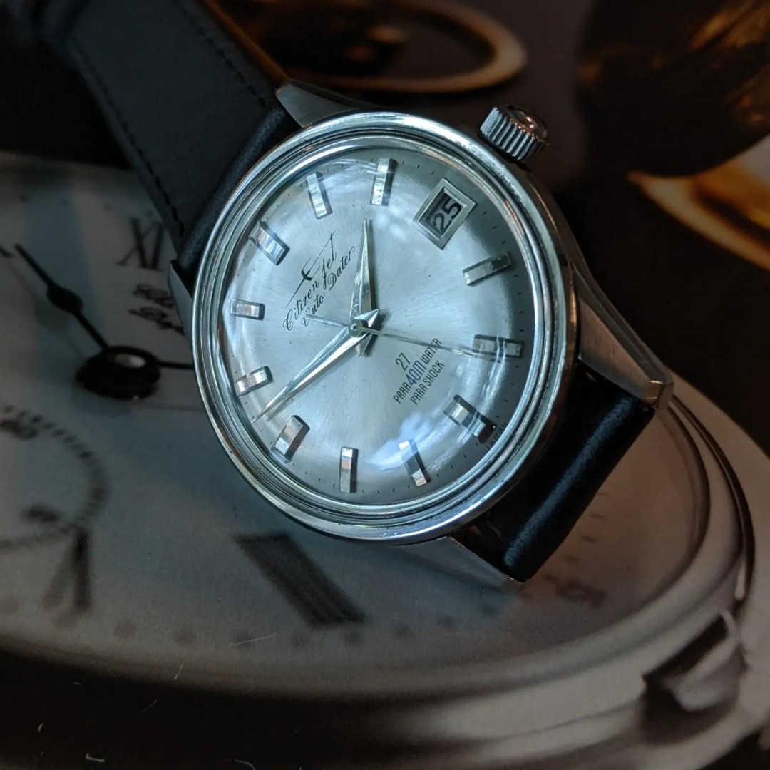 CITIZEN JET AUTO DATER PARA 40m WATER PARA SHOCK 27 JEWELS