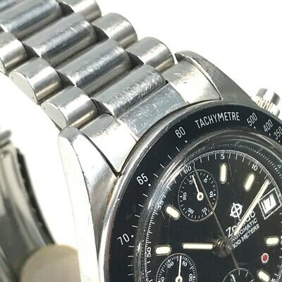 ZODIAC 406.32.12 vintage Red point Barjou 7750 Wristwatch Men7S SS 
