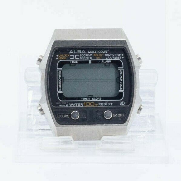 SEIKO ALBA MULTICOUNT Y665-5030 WATCH FOR PARTS OR REPAIR JAPAN