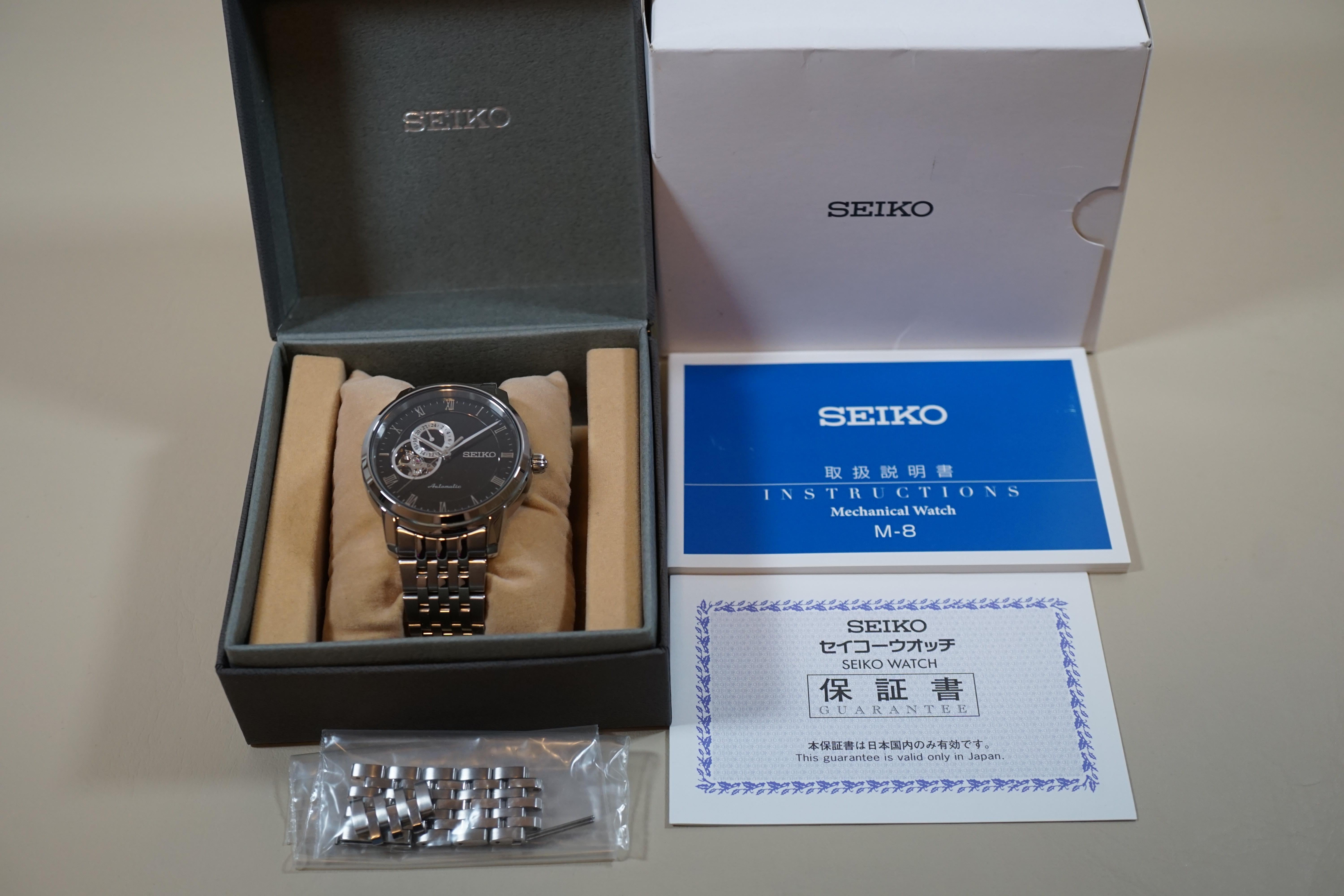 WTS] Seiko Presage SARY063 4R39 Black Dial Open Heart Automatic