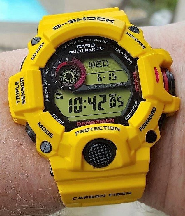 g shock rangeman yellow