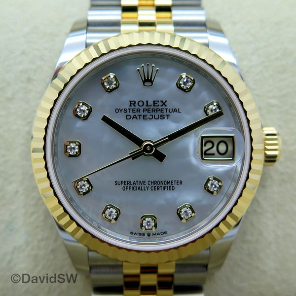 FS: Rolex 278273 DATEJUST 31MM-MOTHER OF PEARL DIAMOND DIAL-JUBILEE ...