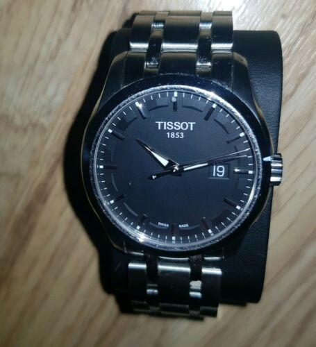 TISSOT COUTURIER WATCH STAINLESS STEEL T035.410A GOOD CONDITION