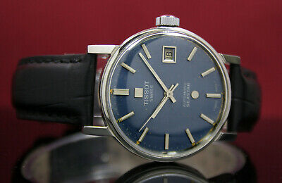 Swiss TISSOT Seastar Automatic Date Mens Steel Vintage Wrist Watch