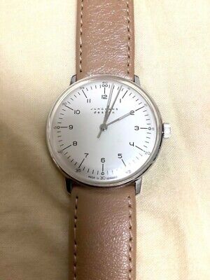 Junghans Max Bill 27 3701 409 Manual 34mm White Men s Watch 018