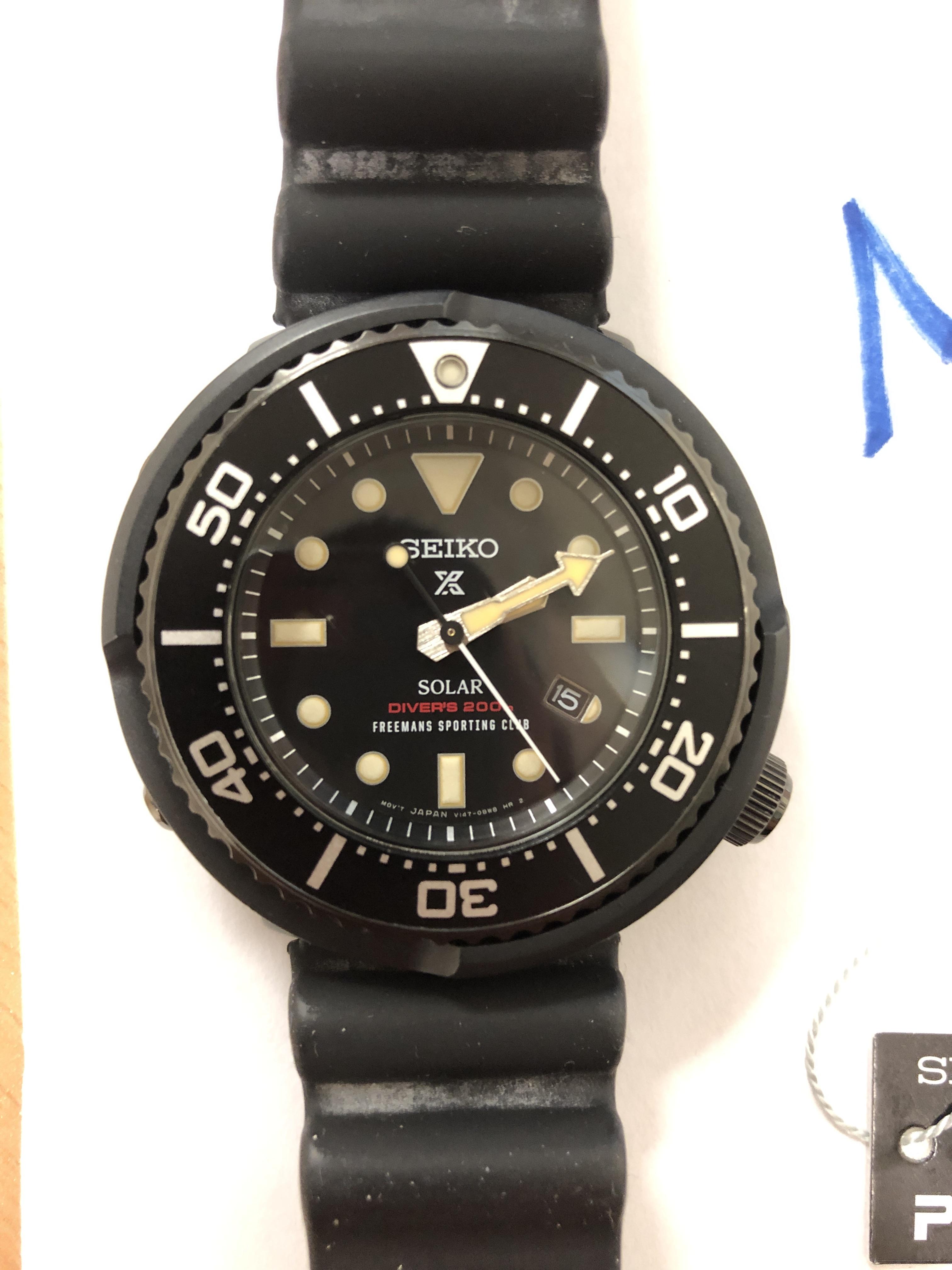 WTS] Seiko Solar Tuna Freeman Sporting Club SBDN029 #93