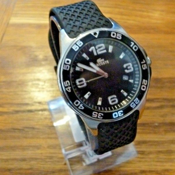 Lacoste Divers Style Men's Quartz Watch Model Number 1300G Rubber Strap