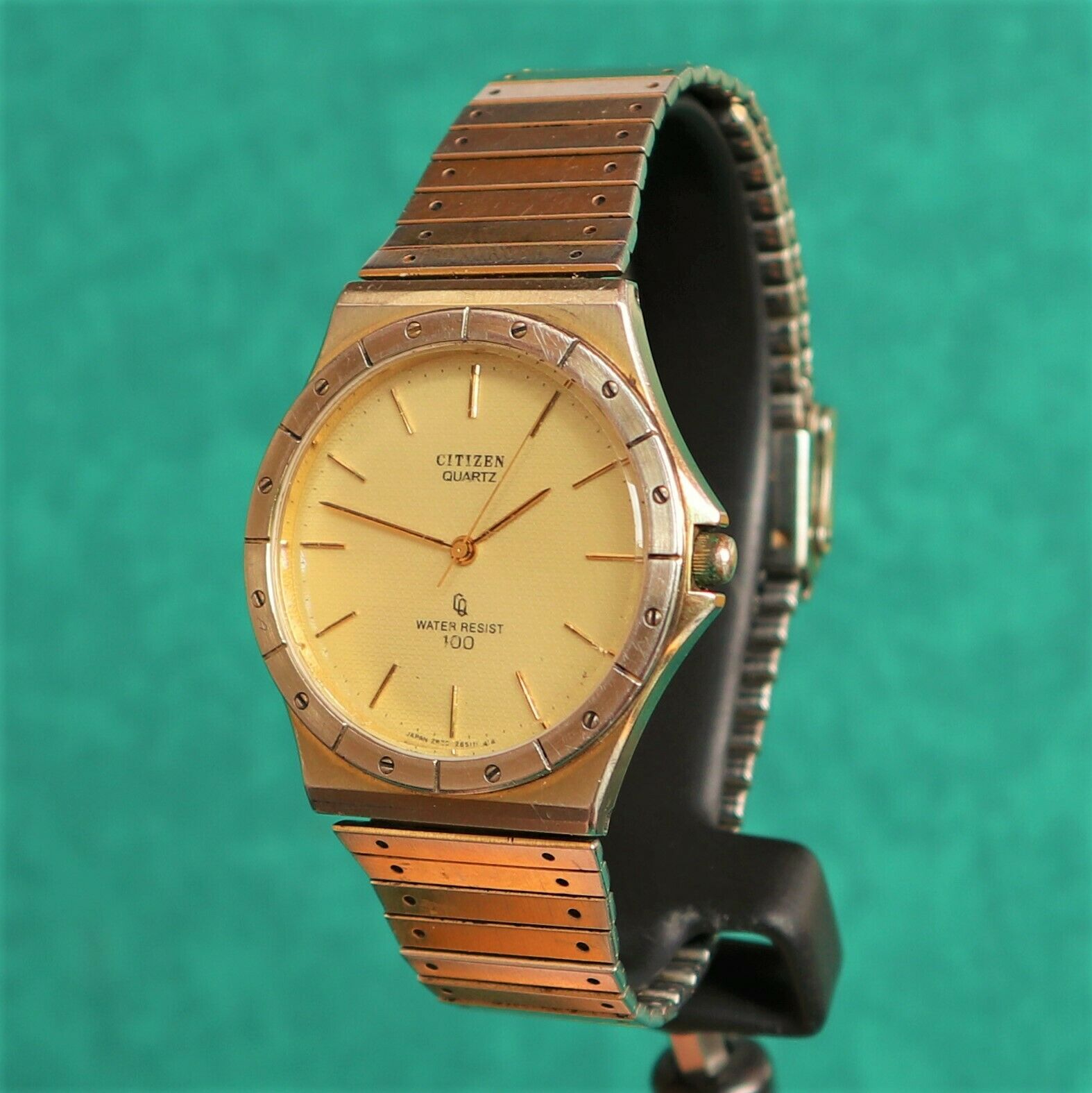 CITIZEN 100 Quartz 2830-262778 GN-7W-U Vintage Watch Reloj Montre 