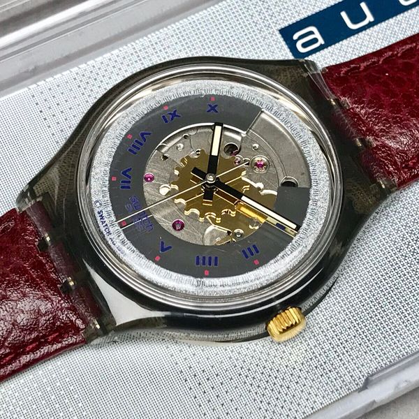 SWATCH WATCH ** SAM100 RUBY AUTOMATIC 1991 ** NEW! | WatchCharts ...