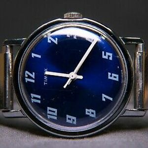 Vintage Timex Mercury Men's Mechanical Watch, Scarce Blue Burst Dial  1605302474 | WatchCharts