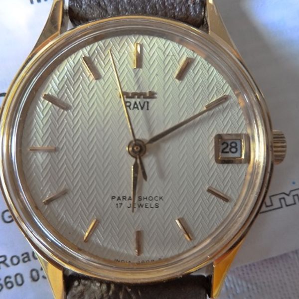 Hand Ravi FS: HMT Ravi - Brand New hand winding with date complication and ...