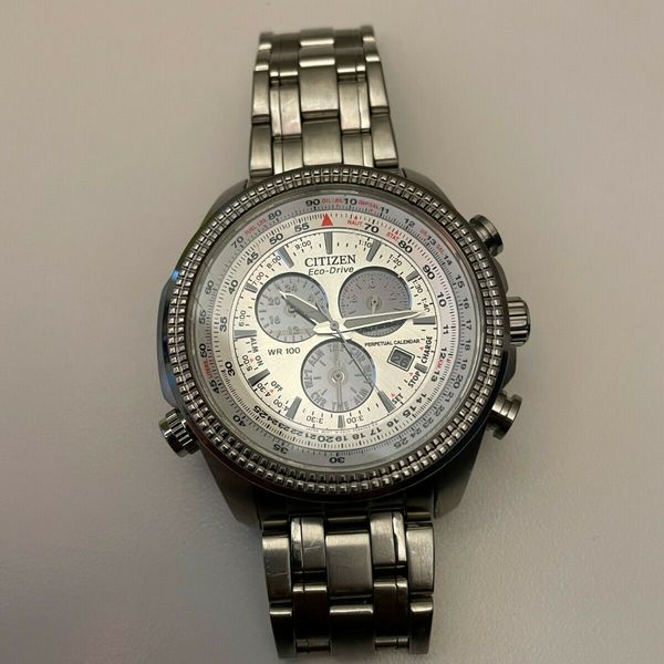 Citizen EcoDrive Perpetual Calendar 48mm Silver Dial E820SO63370