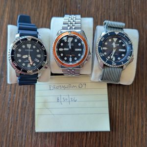 1997 Vintage SEIKO SKX007 SCUBA DIVER's Black Dial Automatic 7S26